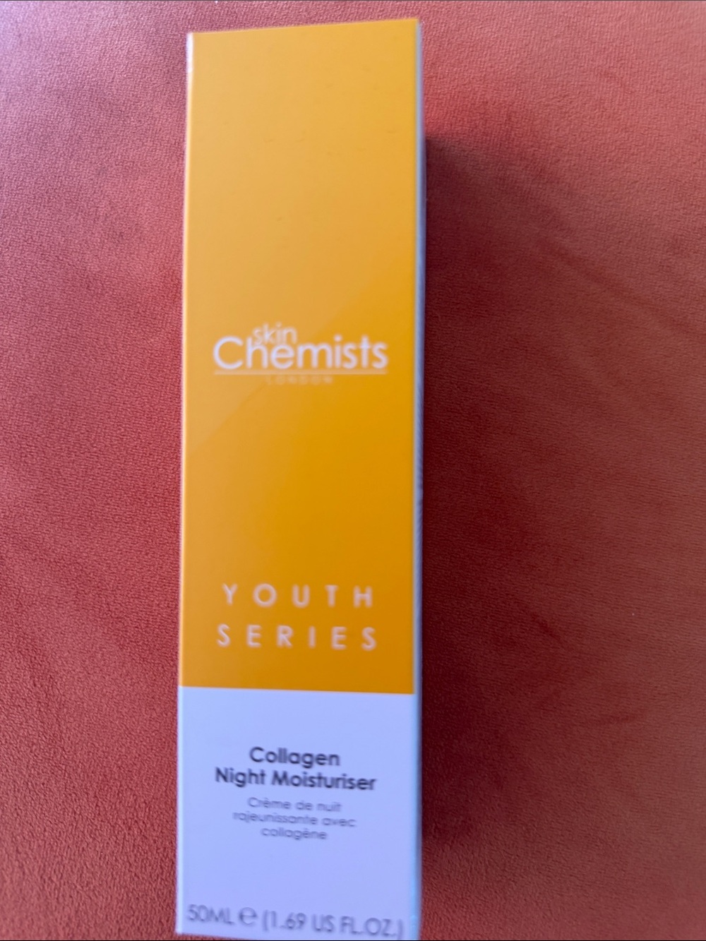 Vegan Collagen Skincare Box - Bright Orange & Gold Accents